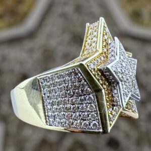 10K gold ring 2.5 carat weight SI-I natural diamonds