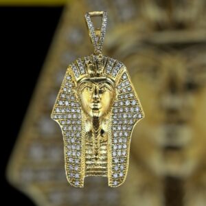 10k gold 1 carat weight vs natural pharaoh diamond pendant