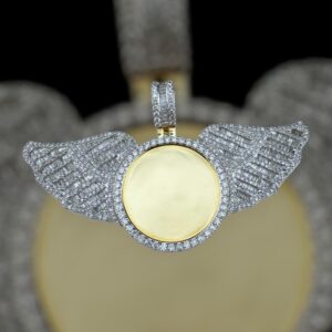 14k gold 2.9 carat weigh vs natural memorial diamond pendant