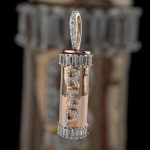 14k rose gold 1.1 carat wait vs-si natural urn diamond pendant