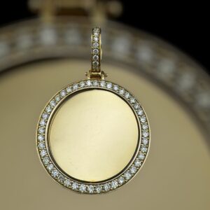 14k gold 1.75 carat weight vs natural photo diamond pendant