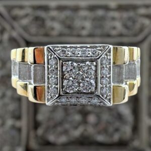 10k gold .40 carat vs natural 2 tone gold ring