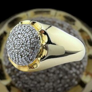 10k gold .45 ctw si natural diamond round ring