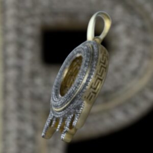 drippy “O” diamond pendant