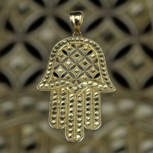 10k gold hamsa pendant