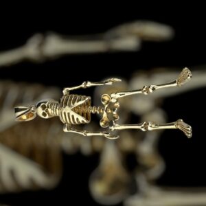 10k gold skeleton pendant