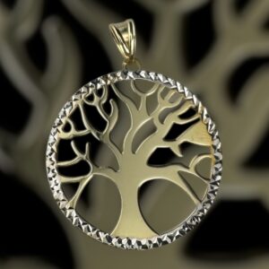 10k gold tree pendant