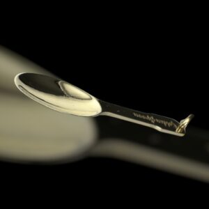 10k gold golden spoon pendant