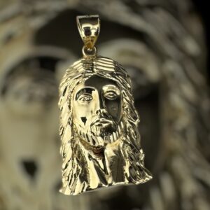 10k gold jesus pendant