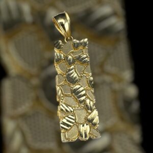 10k gold nugget pendant