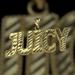 10k gold juicy pendant