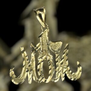 10k gold I <3 Mom pendant