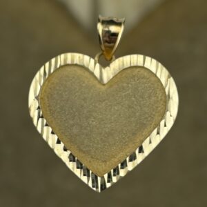 10k gold HEART MEMORIAL PENDANT