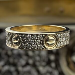 10k gold 1 carat weight diamond ring