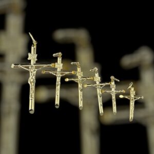 10k gold simple cross with Jesus pendant