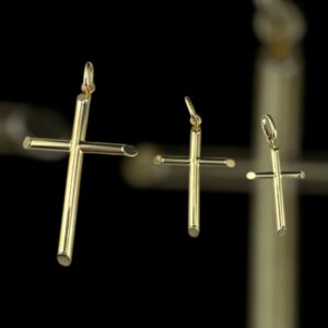 10k gold simple cross pendant
