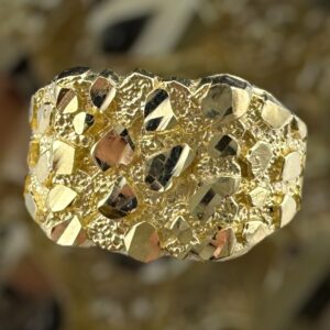 10k gold nugget style ring