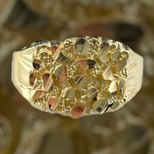 10k gold nugget style ring