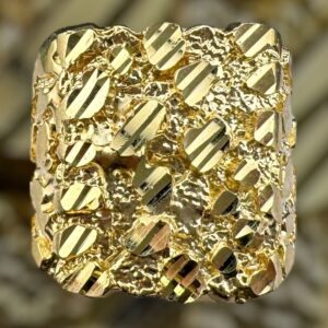 10k gold nugget style ring