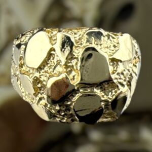 10k gold nugget style ring