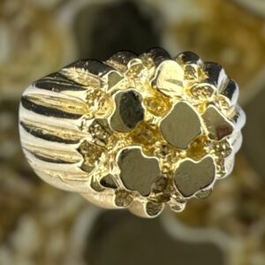 10k gold nugget style ring