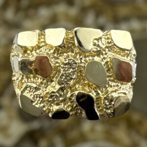 10k gold nugget style ring