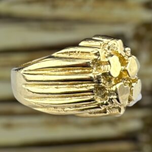 10k gold nugget style ring