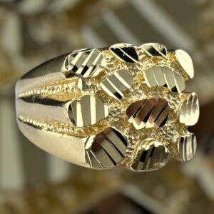 10k gold nugget style ring