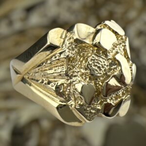10k gold nugget style ring