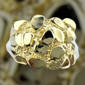 10k gold nugget style ring