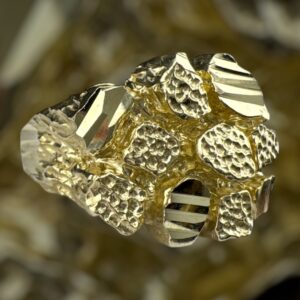 10k gold nugget style ring