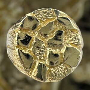 10k gold nugget style ring