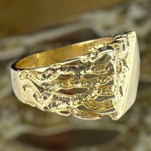 10k gold nugget style ring