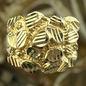 10k gold nugget style ring