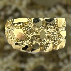 10k gold nugget style ring