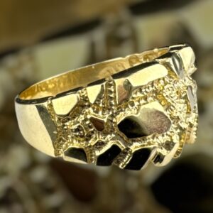 10k gold nugget style ring