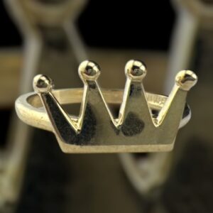 10k gold crown ring