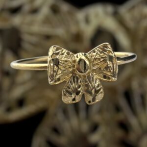 10k gold bow ring