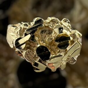 10k gold nugget style ring