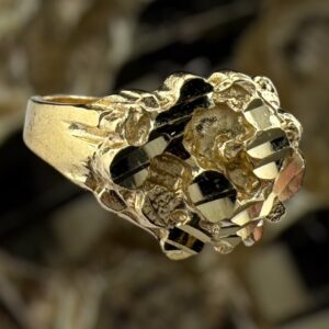 10k gold nugget style ring