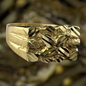 10k gold nugget style ring