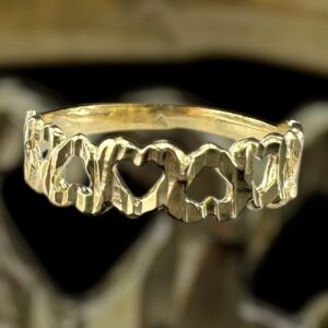 10k gold heart ring