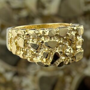 10k gold nugget style ring