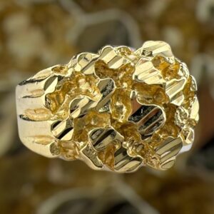 10k gold nugget style ring