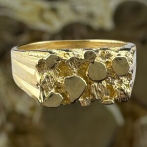 10k gold nugget style ring