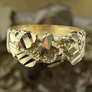 10k gold nugget style ring