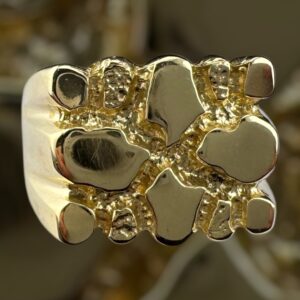 10k gold nugget style ring