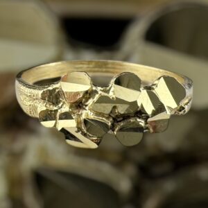 10k gold nugget style ring