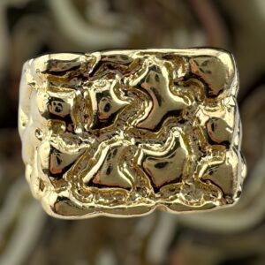 10k gold nugget style ring