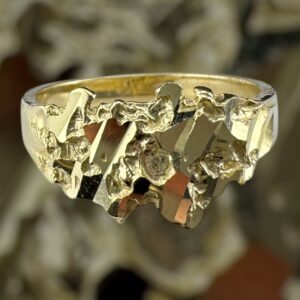 10k gold nugget style ring